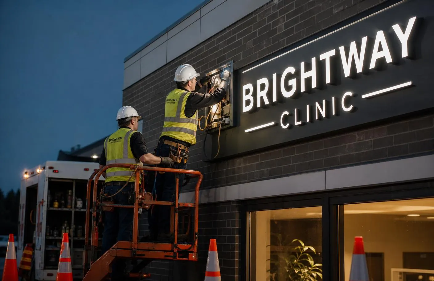 Our sign installers are trained electricians — Sign Installation Services