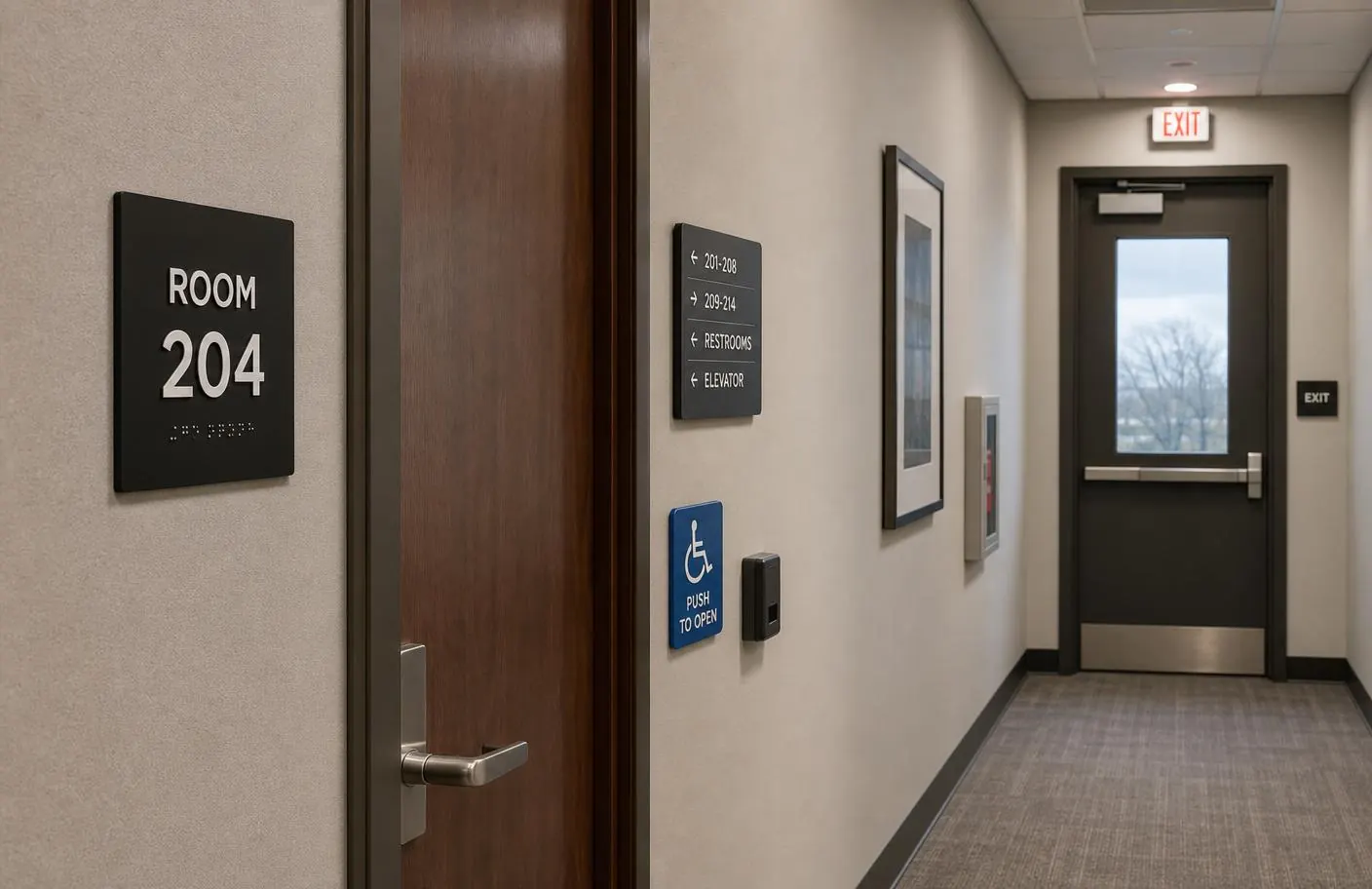 Indoor regulatory signs — Interior Signs & Indoor Business Signs