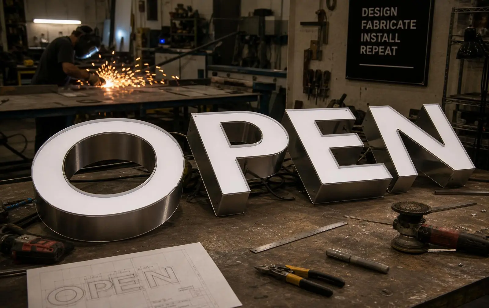 In-house is a choice we make — Sign Manufacturing & In-House Fabrication